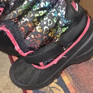 Athletech Kids Boots with Colorful Heart Design